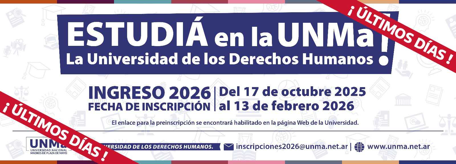 UNMa Ingreso 2026