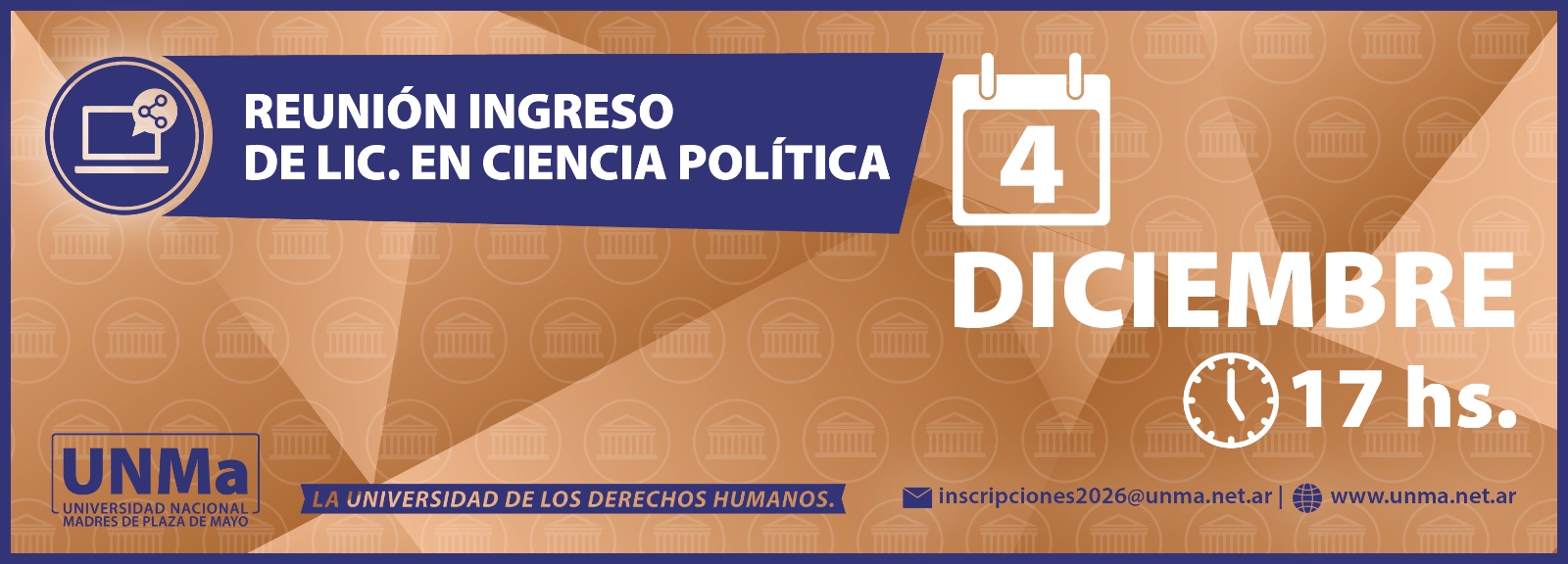 Reunión de ingreso Lic. Ciencia Política